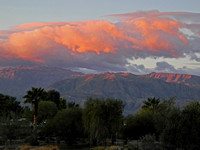 Sunrise over San Jacinto Mountains