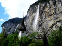 Valley Waterfalls Lauterbrutten Switzerland