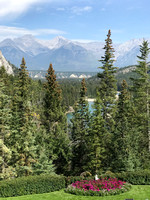 Banff Springs Hotel garden view