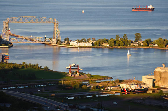 Bridge and Lake at Twilight