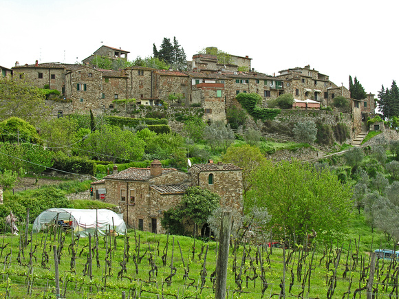 Rear view of Castle Montefioralle